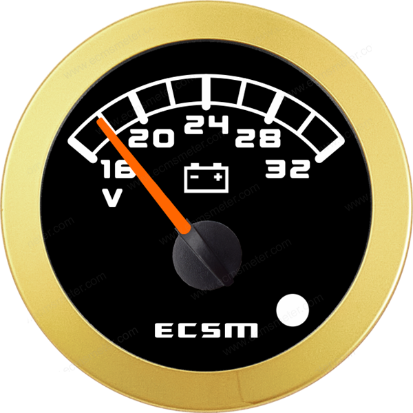 ECT-Voltmeter 24V (with low voltage alarm light)