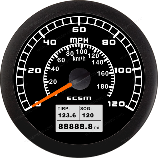 ECT-GPS speedometer 120MPH