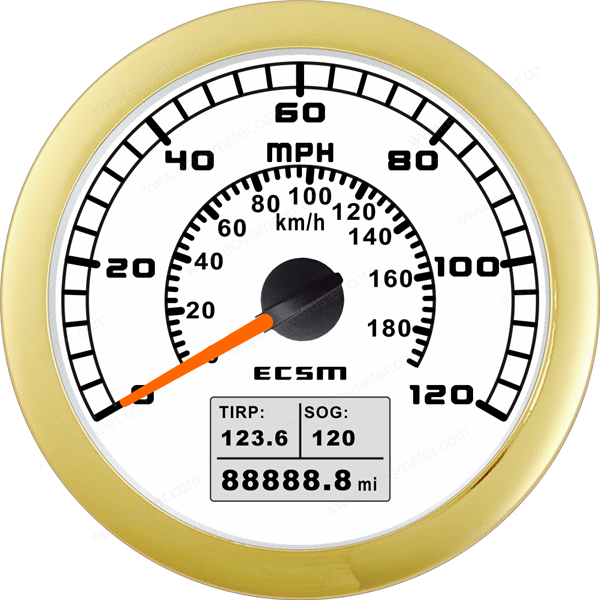 ECT-GPS speedometer 120MPH