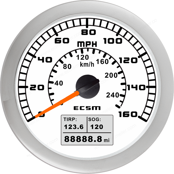 ECT-GPS speedometer 160MPH