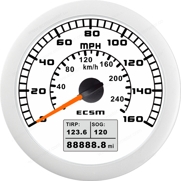 ECT-GPS speedometer 160MPH