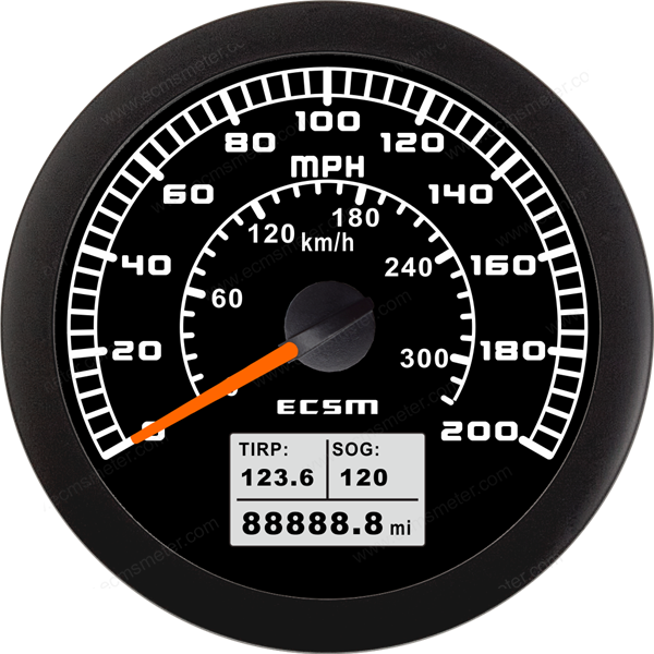ECT-GPS speedometer 200MPH