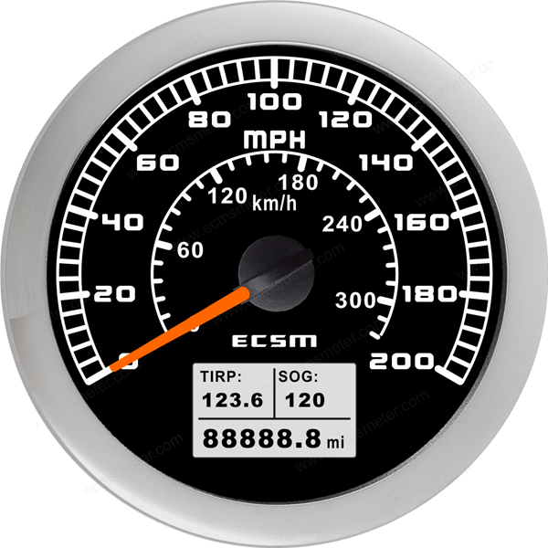 ECT-GPS speedometer 200MPH