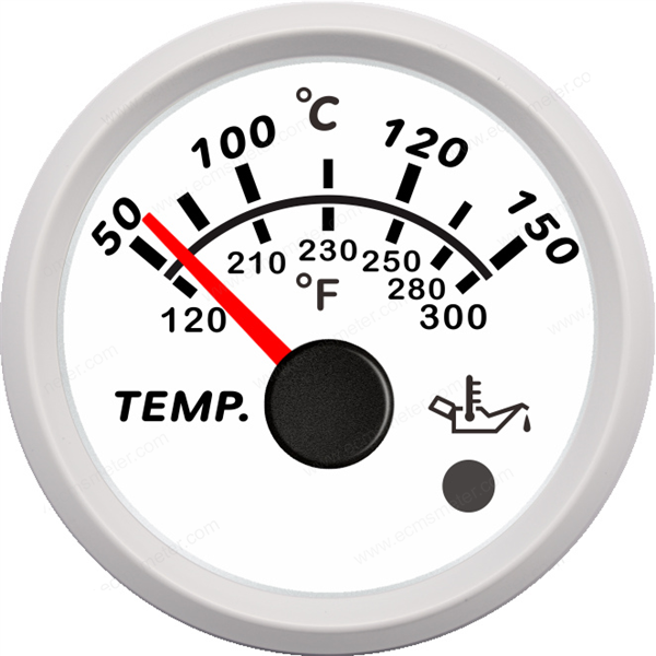ECPC/ECPS-Oil temperature gauge(with high temperature alarm light)