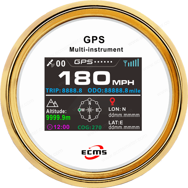 ECP/ECP2-TFT GPS速度/高度仪表