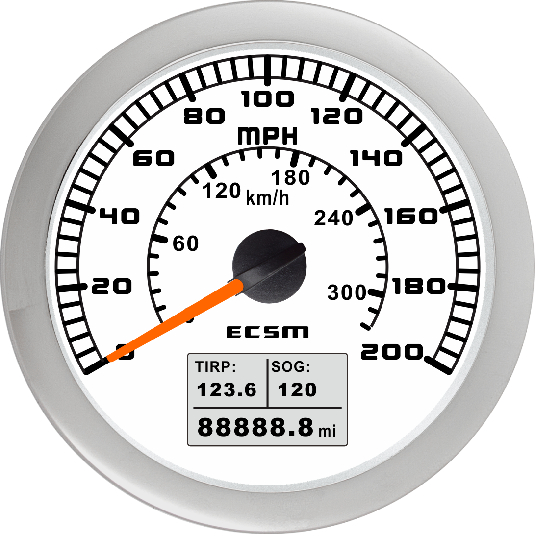 ECT-GPS speedometer 200MPH