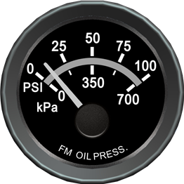 定制产品-油压表 100PSI